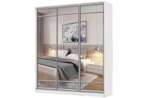 Шкаф-купе 3-х дверный Народная мебель Виктория 2000х584х2300, Белый 20ДЗЗЗДЗЗЗДЗЗЗ-ЯЯШШ-Б 310-3172