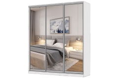 Шкаф-купе 3-х дверный Народная мебель Виктория 2000х584х2300, Белый 20ДЗДЗДЗ-ЯЯПШ-Б 310-3239