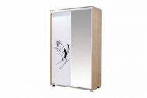 Шкаф-купе Ивару Хаски 23 Дуб Ирландский Белый