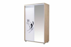 Шкаф-купе Ивару Хаски 23 Дуб Ирландский Белый