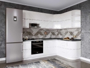 Кухонный гарнитур угловой ширина 240х162 см Витра Бьянка 40