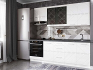 Кухонный гарнитур ширина 220 см Витра Бьянка 24