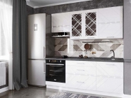 Кухонный гарнитур ширина 200 см Витра Бьянка 19