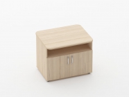 Тумба под оргтехнику Персона Грата Glassy 3.16.10 Орех