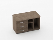 Тумба сервисная Персона Грата Glassy 3.16.12Л Дуб Верцаска