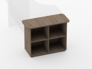 Тумба приставная к столу Персона Грата Glassy 3.18.12 Дуб Верцаска