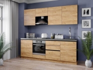 Кухня 2400 Любимый дом Шервуд 5 Черный Дуб золотой