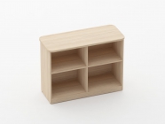 Тумба приставная к столу Персона Грата Glassy 3.18.101 Бук светлый