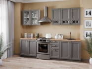 Кухонный гарнитур Любимый дом Амели-3 2 Белый Оникс серый