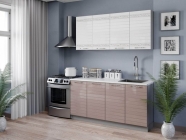 Кухонный гарнитур 2200 Любимый дом Анастасия 3 Белый Капучино