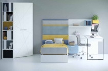 Комплект мебели для детской Любимый дом Милтон 2 Белый Шенилл Капри синий