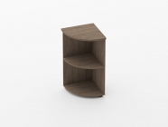 Стеллаж угловой низкий Персона Грата Glassy 6.08.20 Дуб Верцаска