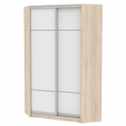 Шкаф-купе Аларти YA-230х1250-2ДСС-Белый-D4D4