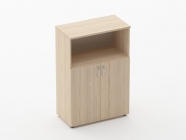 Шкаф средний полуоткрытый Персона Грата Glassy 6.12.121 Бук светлый