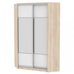 Шкаф-купе Аларти YA-230х1250-5ДСС-Белый-D3D3