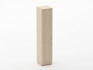 Шкаф высокий закрытый Персона Грата Glassy 6.19.13Л Дуб молочный