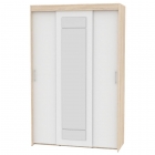 Шкаф-купе Аларти T-3-230х145х45-MДСС-Белый-1