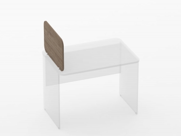 Экран разделительный прямой Персона Грата Glassy 5.14.06 Дуб Верцаска