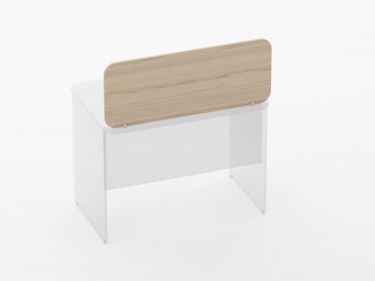 Экран разделительный прямой Персона Грата Glassy 5.14.10 Орех