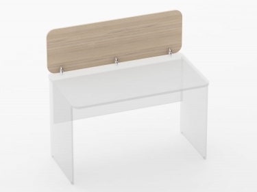 Экран разделительный прямой Персона Грата Glassy 5.14.12 Орех