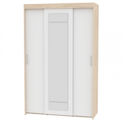 Шкаф-купе Аларти T-3-230х145х60-MДСС-Белый-7