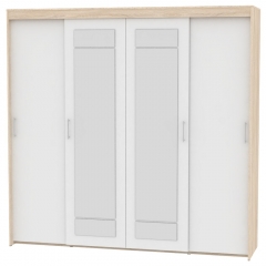 Шкаф-купе Аларти T-5-230х235х60-MДСС-Белый-5