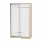 Шкаф-купе Аларти B-230х135х60-3ДСС-Белый-D7D7