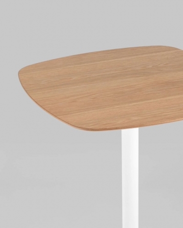 Стол барный Stool Group Form 6060 Светлое дерево/белый