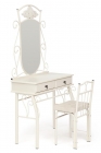 Столик туалетный Tetchair CANZONA столик/зеркало + стул белый