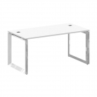 Стол рабочий руководителя на О-образном м/к Рива ONIX DIRECT LUX M-O.MO-SRR-4.8 Белый бриллиант