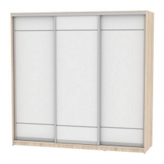 Шкаф-купе Аларти B-230х235х60-3ДСС-Белый-D7D7D7