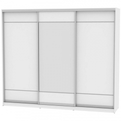 Шкаф-купе Аларти B-230х270х60-2Белый-D7D8D7