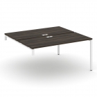 Двойной стол-надставка на опорную тумбу Рива CONCEPT CN.DSN-004 Дуб Мали Белый