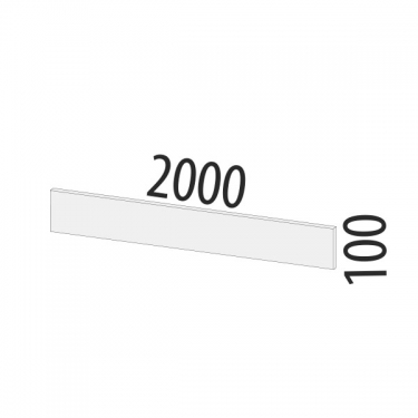 Цоколь Витра ЦП 02.200 Светло-серый 2м