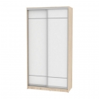 Шкаф-купе Аларти B-220х120х60-3ДСС-Белый-D7D7