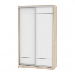 Шкаф-купе Аларти B-220х135х60-2ДСС-Белый-D9D9