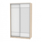 Шкаф-купе Аларти B-220х135х60-2ДСС-Белый-D9D10