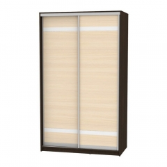 Шкаф-купе Аларти B-220х135х60-3Венге-ДМ-D9D9