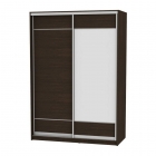 Шкаф-купе Аларти B-220х160х60-2Венге-D7D8