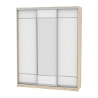 Шкаф-купе Аларти B-220х180х60-3ДСС-Белый-D7D8D7