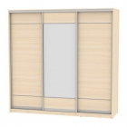 Шкаф-купе Аларти B-220х235х60-2ДМ-D7D8D7