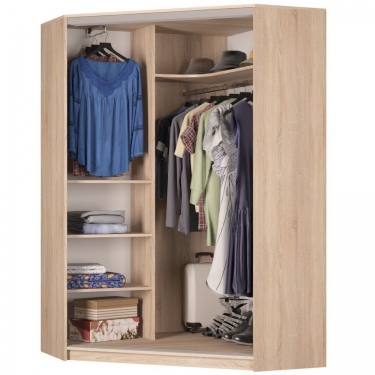 Шкаф-купе Аларти YA-198х1250-3ДСС-Белый-D2D2