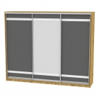 Шкаф-купе Аларти B-230х270х60-3ДВ-Графит-D9D10D9