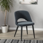 Кресло R-home Lars Diag grey/черный