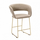 Кресло полубар R-home Hugs beige/Линк золото