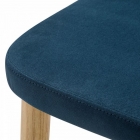 Стул R-home Ledger Diag blue/нат.дуб