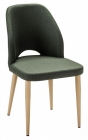 Стул R-home Ledger темно-зеленый/нат.дуб