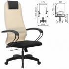 Кресло руководителя BRABIX BRABIX PREMIUM Ultimate EX-800 пластик Бежевое