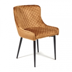 Стул Tetchair ELI mod. 8202 / 1 шт. в упаковке металл/ткань, 53x61,5x83 см, коричневый G-062-61/черный