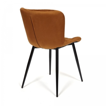 Стул Tetchair QUINCY mod. 8272 / 1 шт. в упаковке металл/ткань, 49х53х84,5 см, коричневый G-062-61/черный